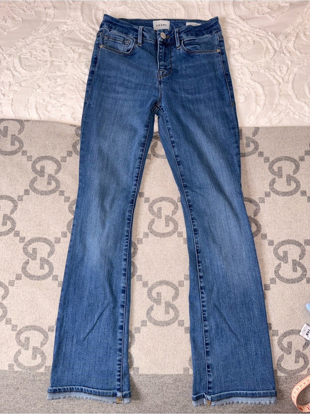 🌼 Frame Denim Le Mini Boot Jeans in Medium Blue, 25